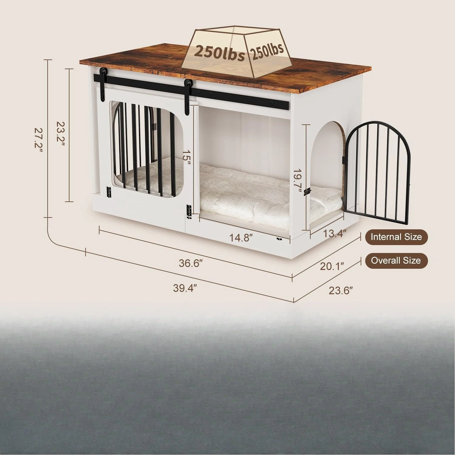Pet kennel furniture Indoor small and medium-sized dogs Suitable for pet cages Simple and durable guardrails