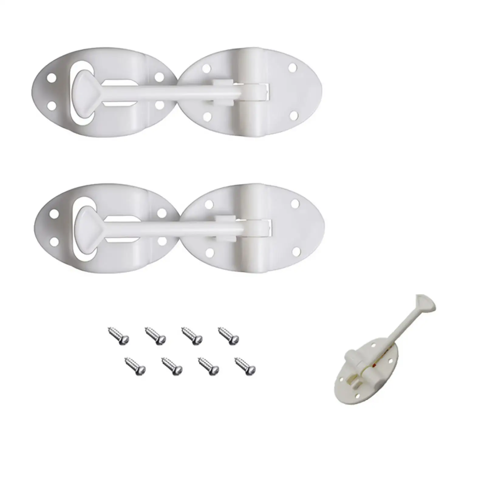 

RV Door Latch 5 Pieces T Shape Holder Replacement For Camper Entry Cargo Entry Door Holder For Trailer Van Cargo Motorhome Home