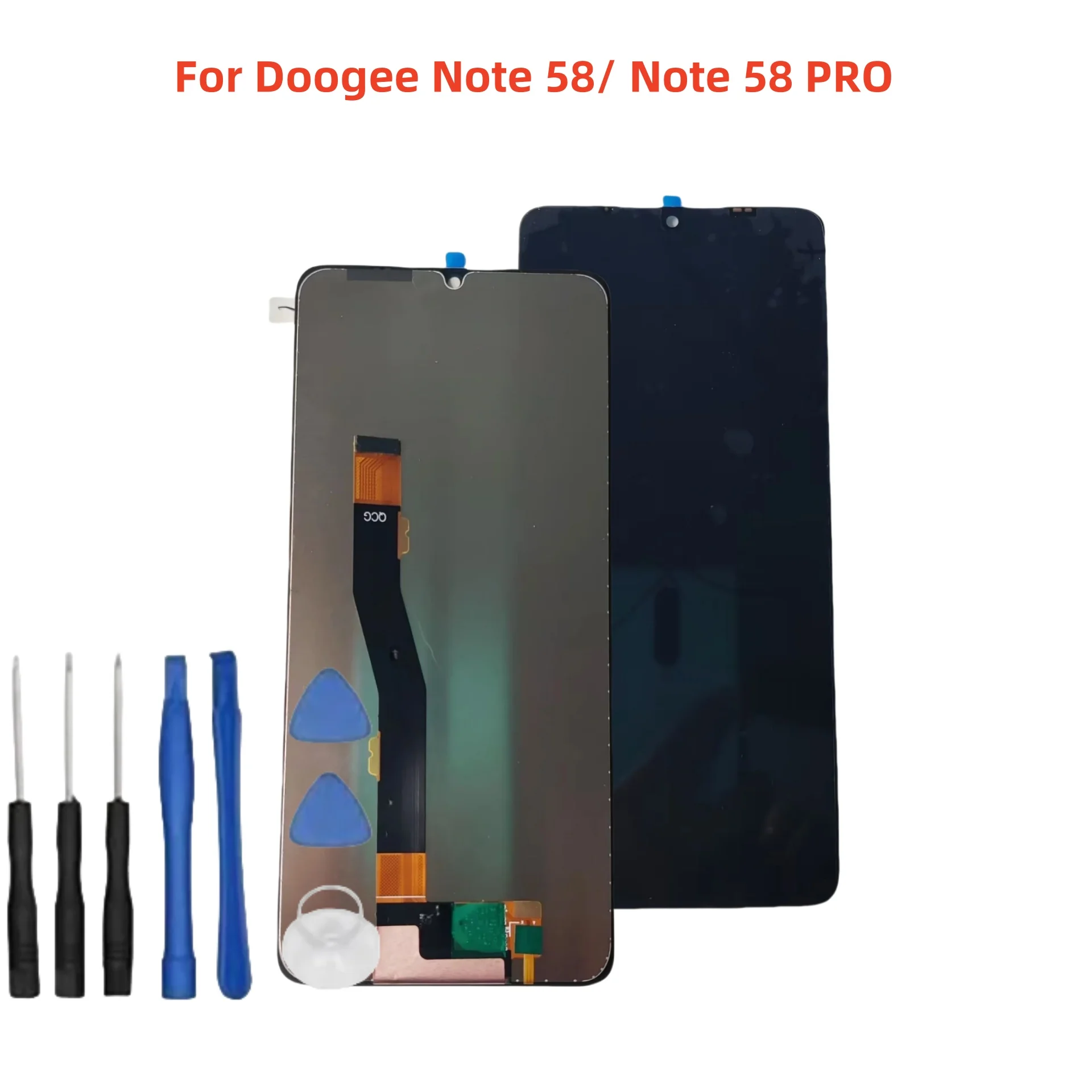 For Doogee Note 58 Pro Phone 6.75'' LCD Display Digitizer Assembly with Touch Screen Glass For Doogee Note 58 Panel Parts