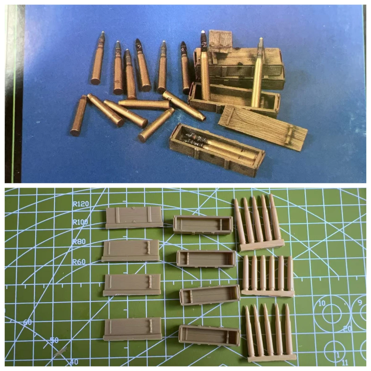 

1: 35 Die-casting Resin Model Assembly Kit Supply Box Accumulation Unpainted Gray