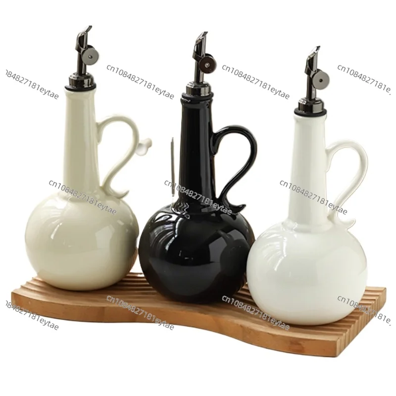 

Ceramic Oil Dispenser, Kitchen Soy Sauce Vinegar Olive Oil Bottle