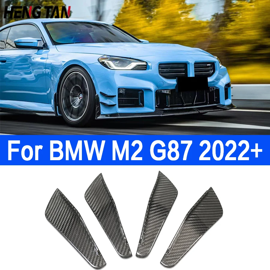 For BMW M2 G87 2022+ High quality Dry Carbon Fiber Front Bar Wind Knife Trim Cover Car Decoration Retrofitting Accessories