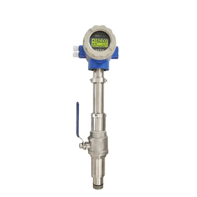 Holykell stainless steel 4-20ma rs485 electromagnetic flow meter insertion liquid magnetic flowmeter