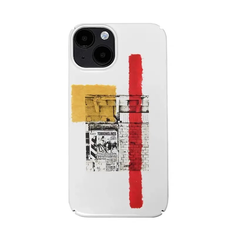 

Yellow and Red Poster Art Phone Case for IPHONE 17 Air 16E 15 PROMAX 14 Plus 13 12 MINI 11 PRO 16Plus XR XS Acrylic Phone Cover