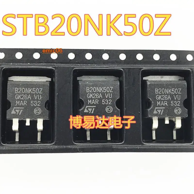 

5 шт., Оригинальные запасные части B20NK50Z STB20NK50Z TO-263 MOS 20N50