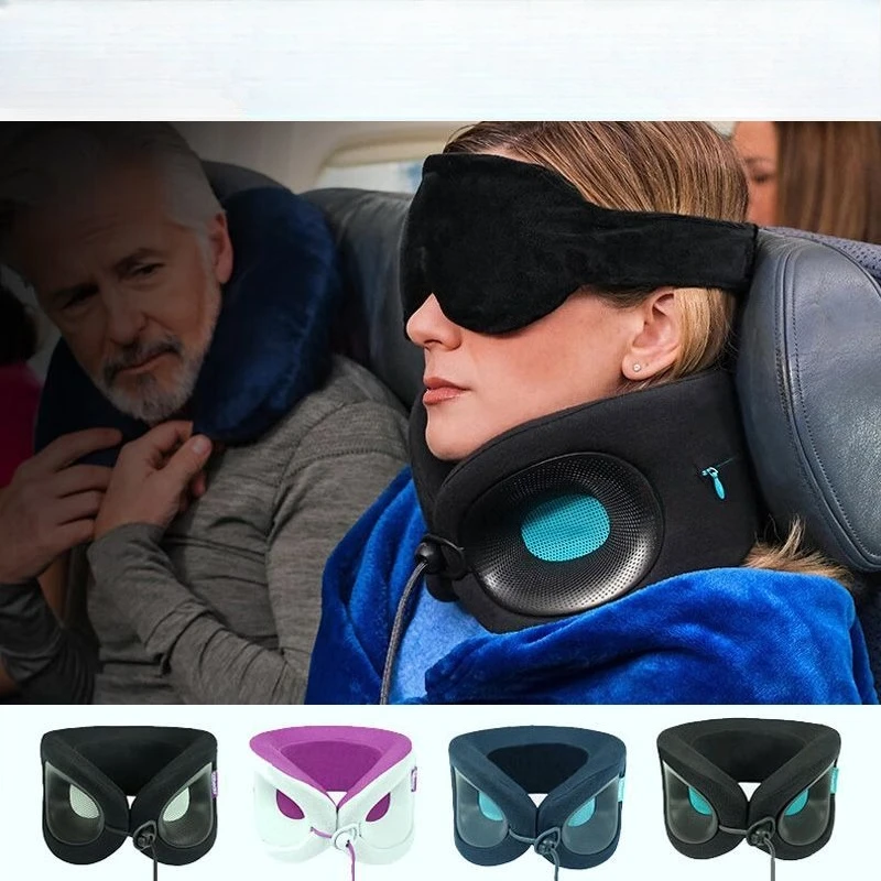 Neck Pillow, Breathable Support Memory Cotton U-Shaped Pillow Neck Pillows Cervical Spine Pillows Travel Airplane
