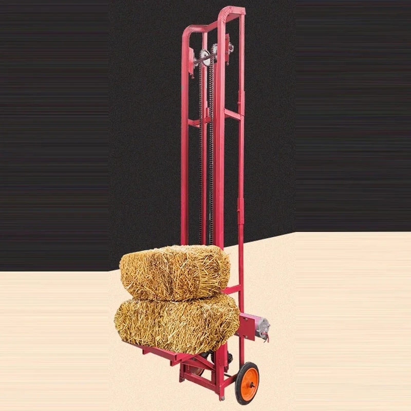 Hay Bale Lifter and Pickup Electric Loader 12/24V Electric Straw Round Bale Loading Tool Portable for Vehicle Use(Customized)