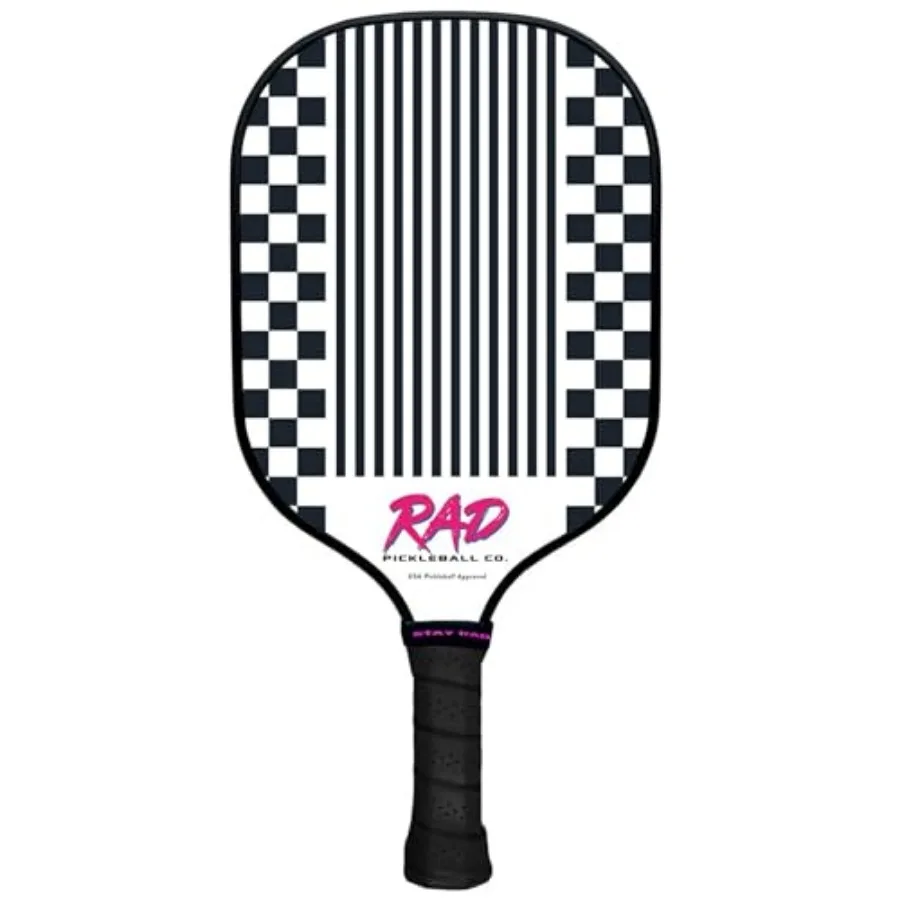 

RAD Pickleball Paddle USAPA Approved Fiberglass Surface Spin Grit Tech Carbon Fiber Pickleball Racket for Power Control Indoor