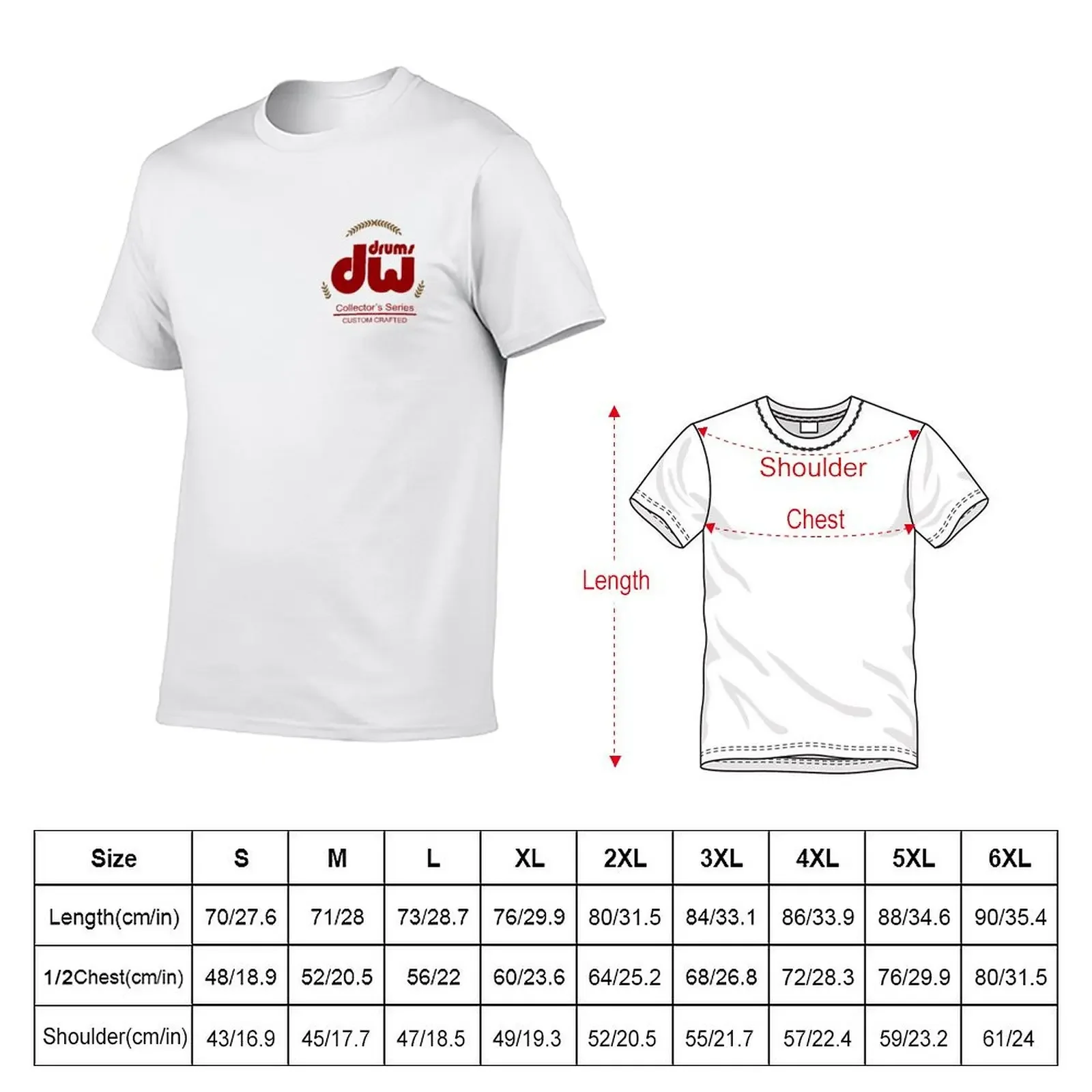 DW 드럼 포켓 사이드 티셔츠 남성용, 신상 에디션, 순면 티셔츠