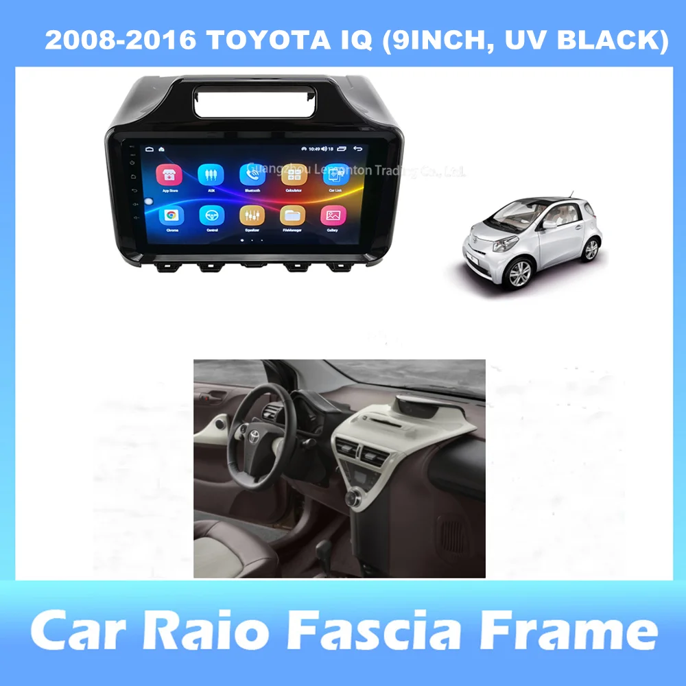 

9-inch 2din Car Radio Dashboard For TOYOTA IQ 2008-2016 Stereo Panel, For Teyes Car Panel With Dual Din CD DVD Frame