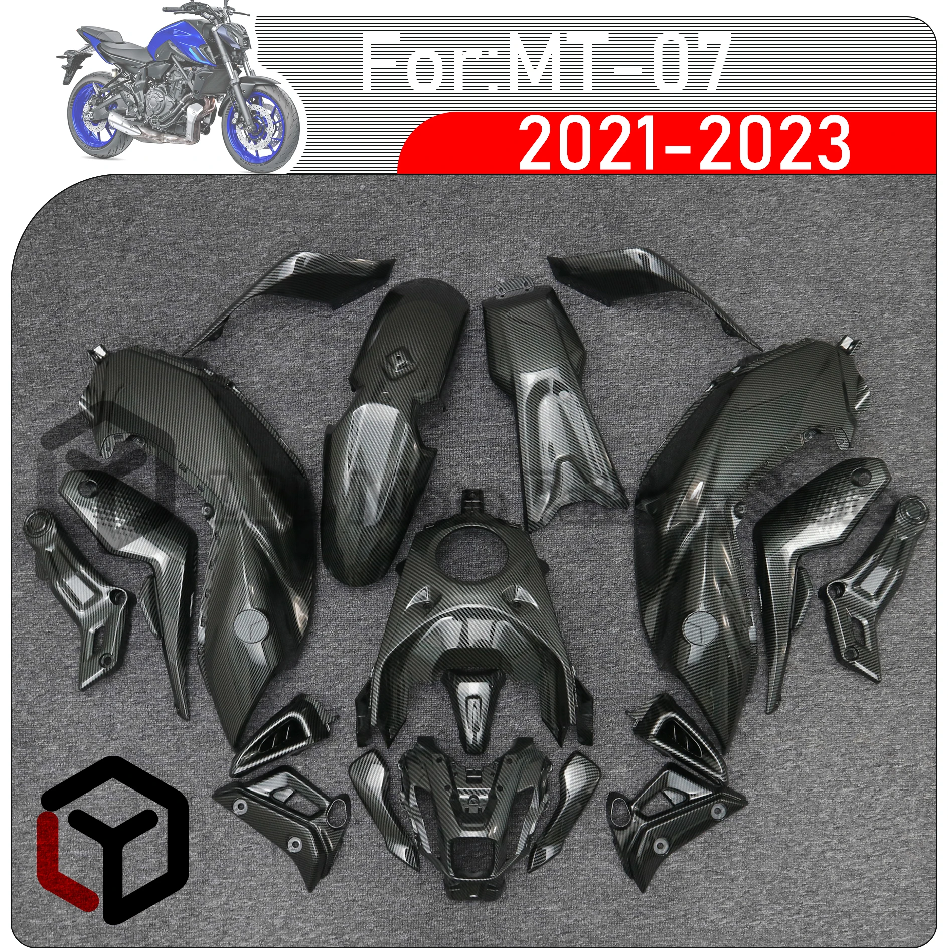 

Motorcycle Fairings Kit Fit For YAMAHA MT07 FZ07 FZ-07 MT-07 2021 2022 2023 Bodywork Set High Quality ABS Injection Full Fairing