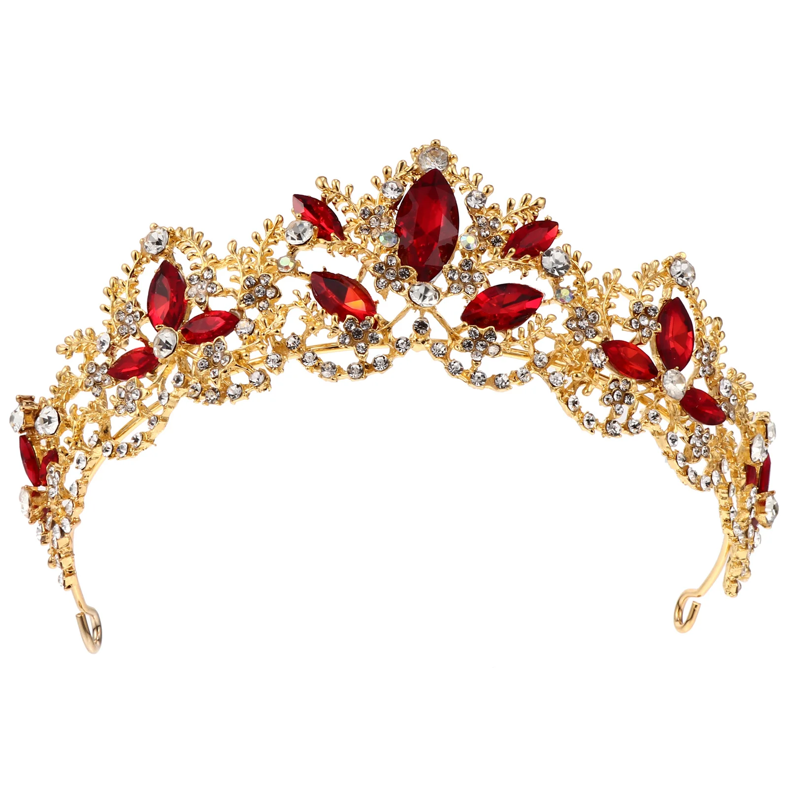 

Rhinestone Wedding Crown Headpiece Elegant Crystal Hair Accessory Eye-Catching Bridal Tiara Perfect for Wedding Party