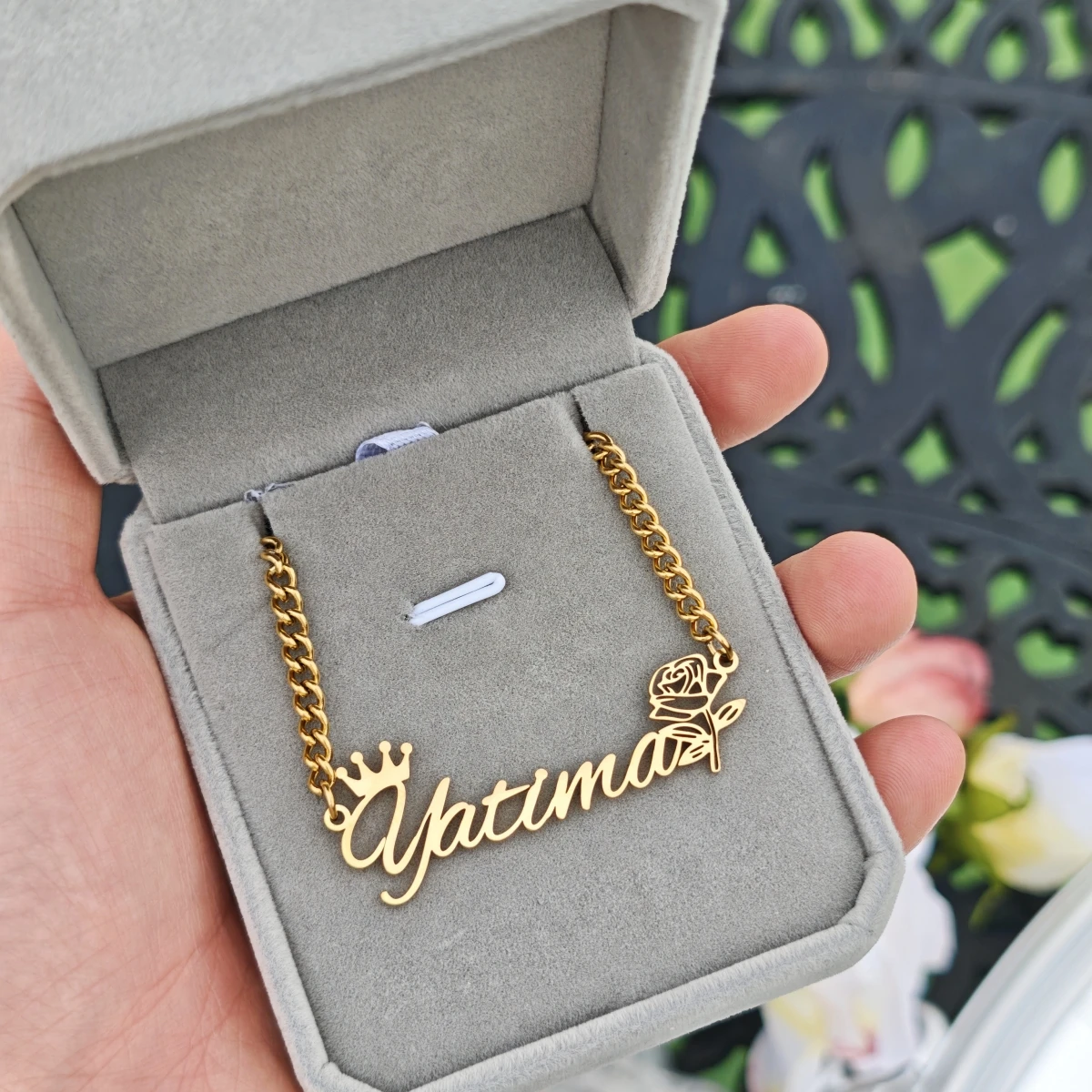 

Customized Stainless Steel Necklace Customized Name Necklace Charming Women's Necklace Fashionable Banquet Party Accessories