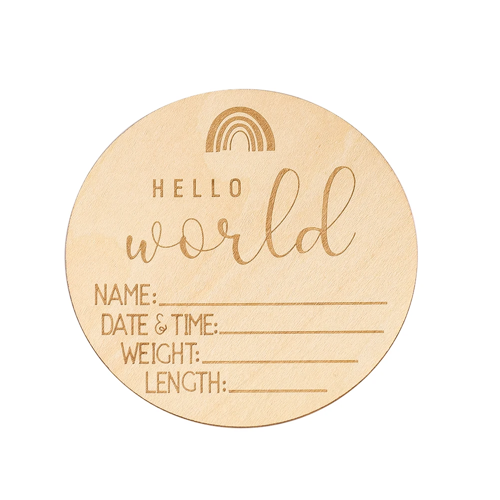 Wooden Information Recording Board High-quality Environmentally Waterproof Durable Home Ornaments for Long Term Preservation