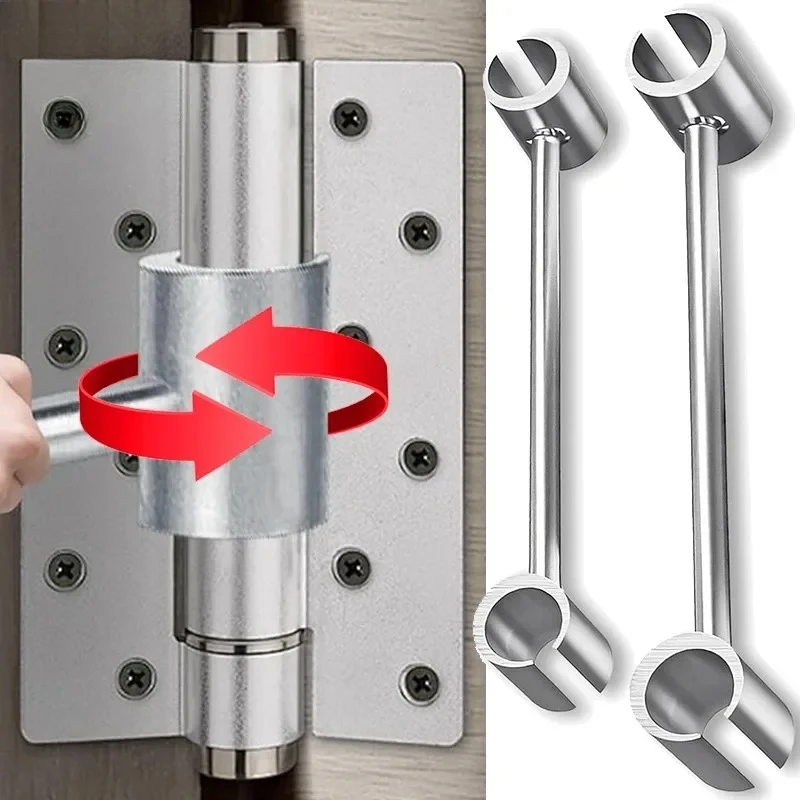 1pc Portable Durable Double-Headed Adjusting Door Hinge Repair Spanner For Round Bolt Labor-Saving Door Hinges Gaps Repair Tools