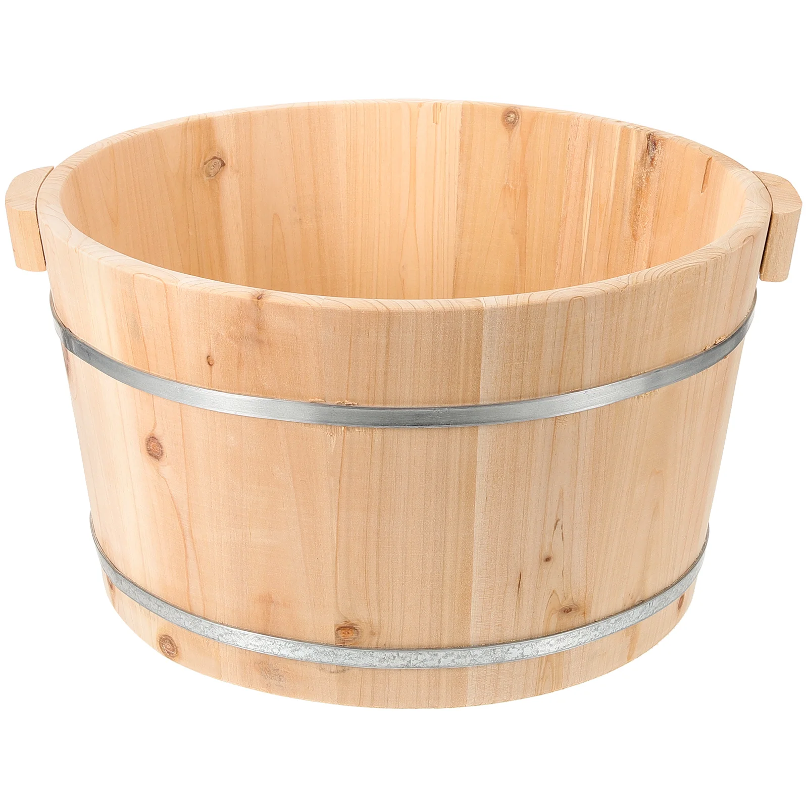 Portable Bathtub Foot Soaking Barrel Bucket Home Wash Inflatable Household Basin Wood Pedicure Man