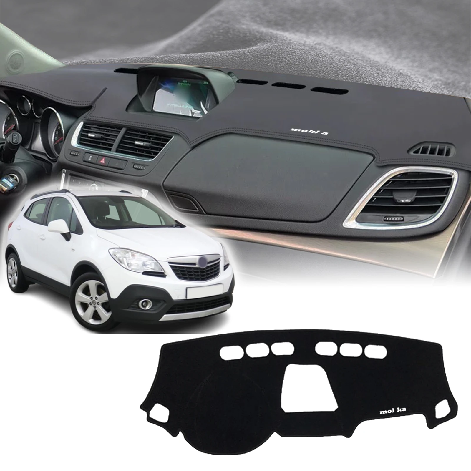 

fit for Opel Vauxhall Mokka 2013 2014 2015 2016 Car Dashmat DashMat Sunshade Dashboard Cover Pad Protective Carpet Accessories
