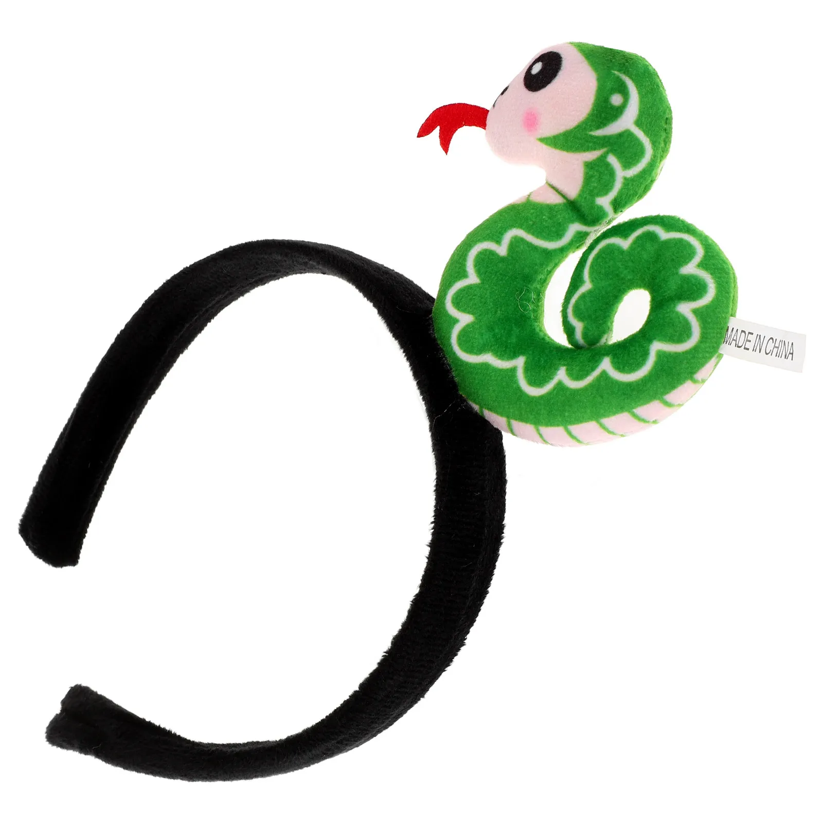 

Snake Zodiac Cartoon Dress Up Headband Lightweight Cloth Hairband New Year Celebration Snake Hair Band Cute Headband for Party