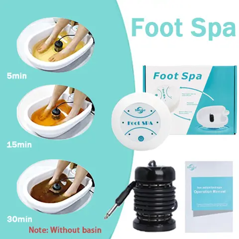 Machine de Spa ionique de désintoxication des pieds, bain de pieds, masseur de désintoxication, Mini bain de pieds sans bassin, matrices de thérapie, outils de Massage aquatique