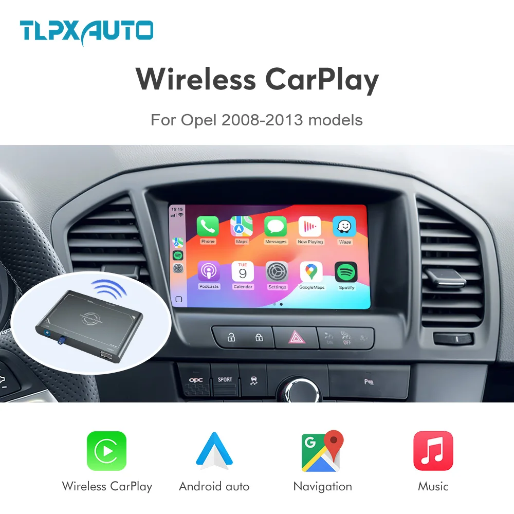 

Wireless Carplay Android Auto Box for Opel astra insignia mokka zafira cascada meriva 2008-2013 Retrofit Kit AirPlay Mirror Link