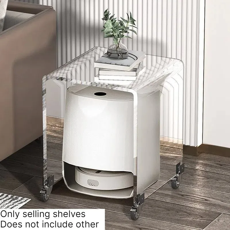 Acrylic Robot Vacuum Cleaner Shelf For NARWL Luxury Storage Rack Protable Storage Holders Modern Simple Organization Furniture