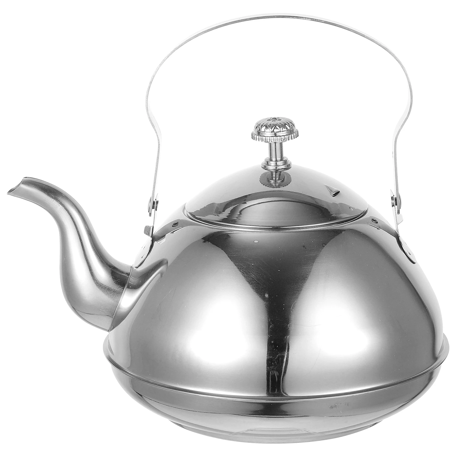 

Stainless Steel Teapot Large Capacity Kitchen Brewer Camping Kettle Infusers Loose Leaf Tea Pot Household Coffee Water Boiling