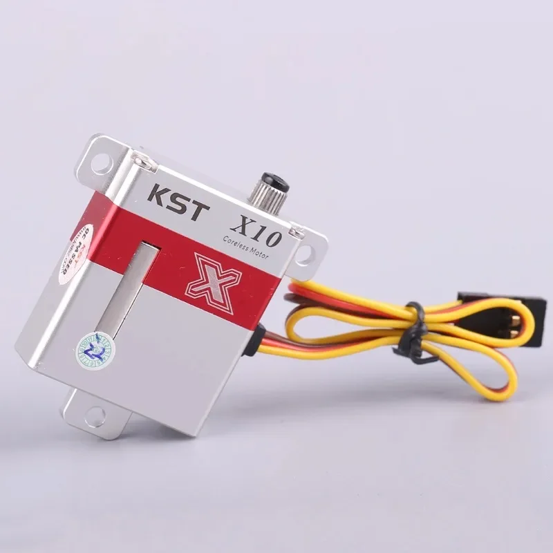 AvaCoreKST X10 Metal Gear Servo Fixed Wing High Pressure And High Torque Aircraft Model Steering Gear With Metal Extended Arm