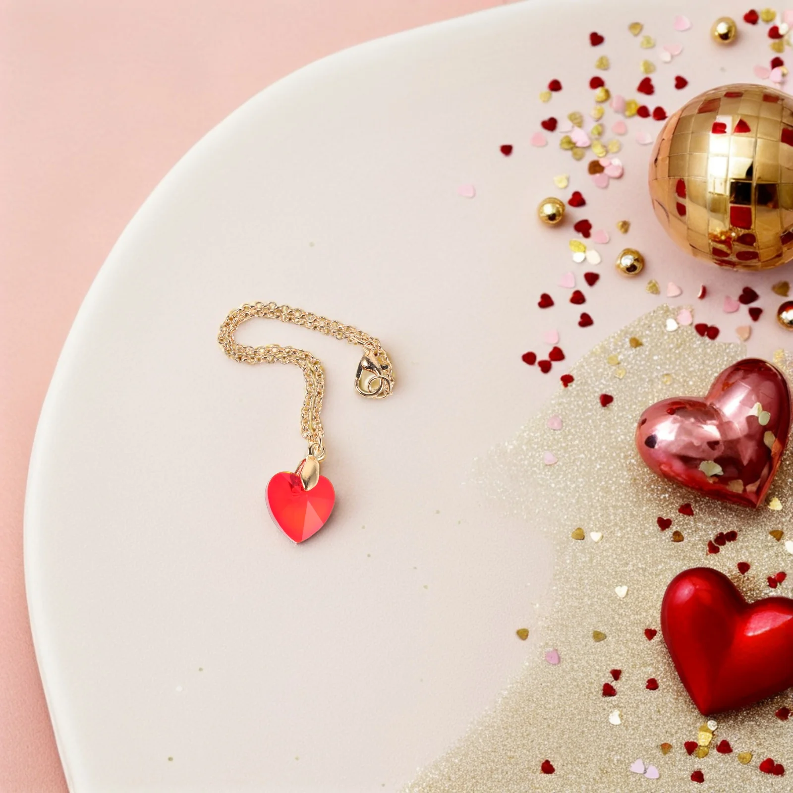 

10pcs Mini Heart Charm Pendants Kids Costume Lightweight For Girls Collecting Dress Up Accessories Pretend Kit Neck