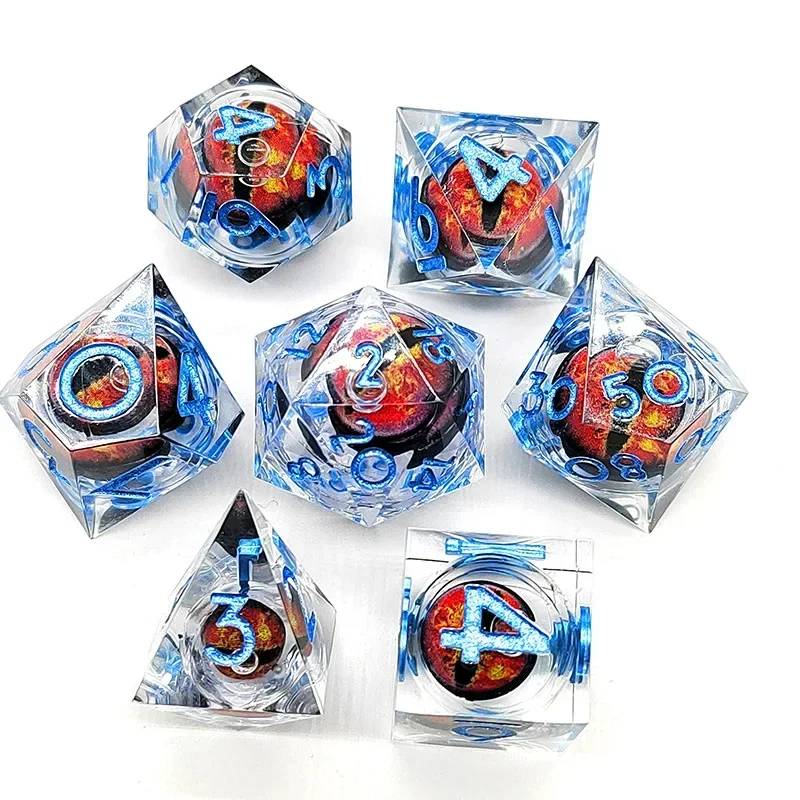 Mixed Dice Set A Variety of Color Styles for DND RPG Portable Toys, Math Teaching Adults and Children TRPG D4 D6 D8 D10 D12 D20