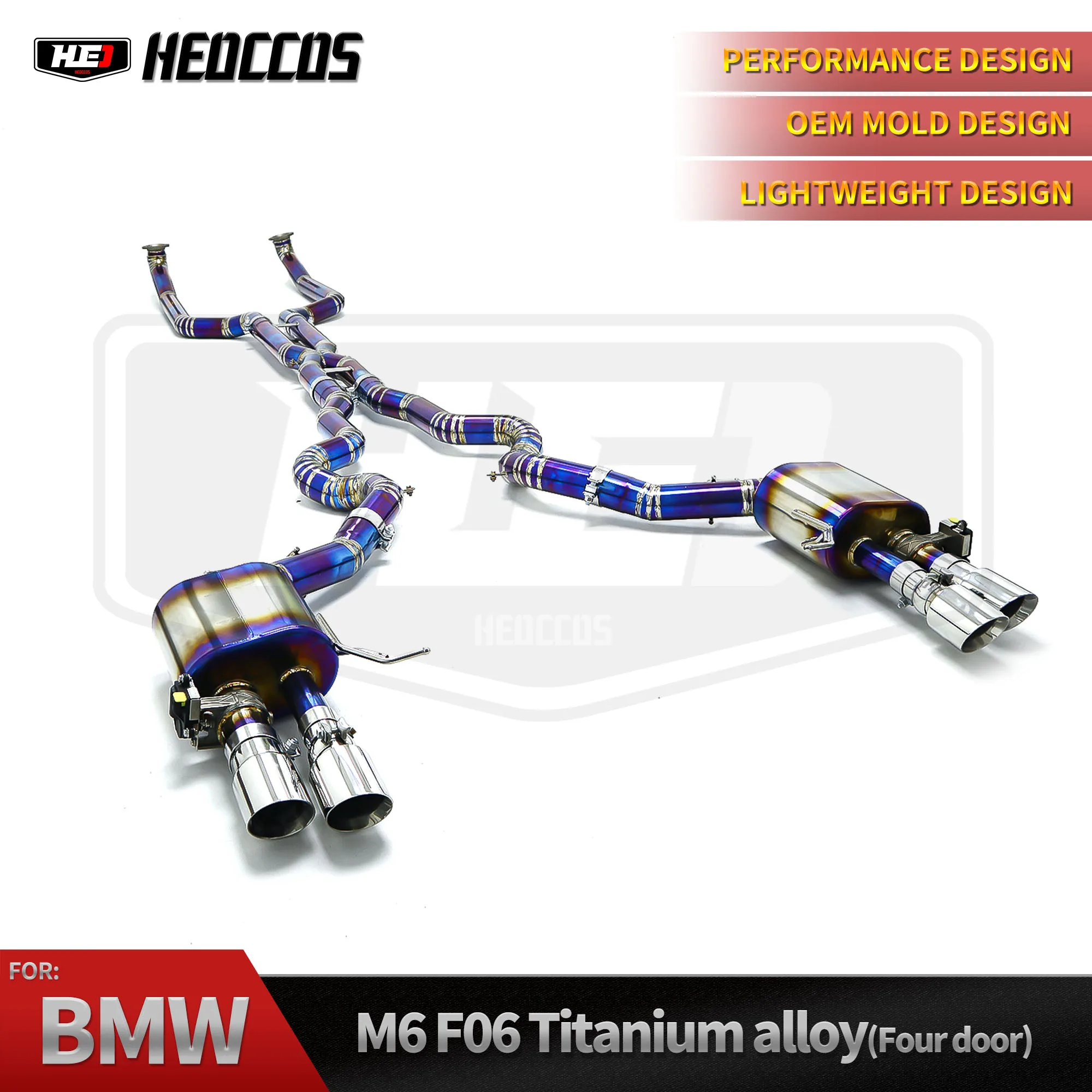 

HEO Catback Exhaust for BWM M6 F06/F12/F13 4.4TT 2012-2016 Titanium Alloy Exhaust Pipe Car Exhaust System