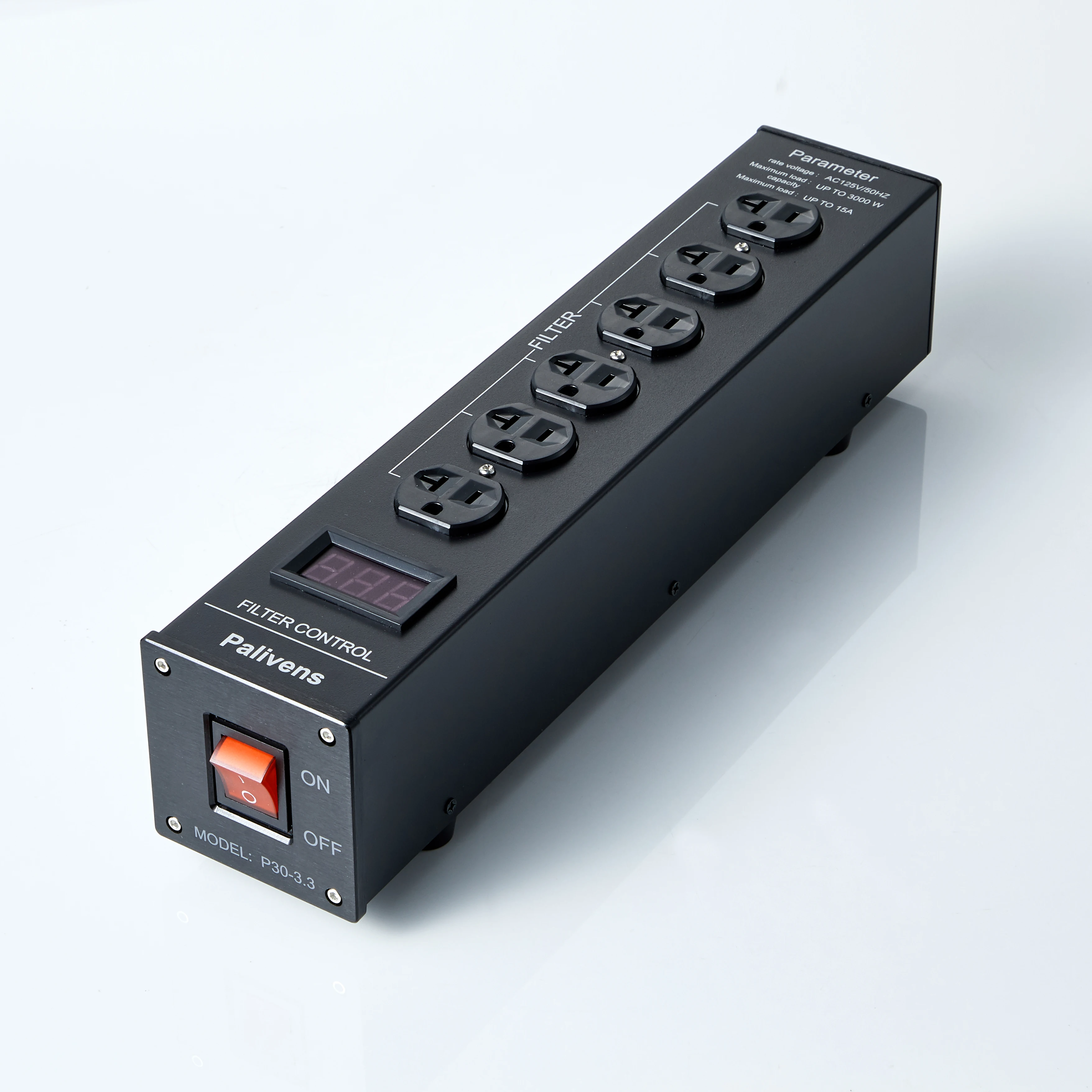 Pailvens power filter power board high fidelity isolation anti-interference filter socket, LCD screen surge protection model P30