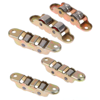 80 Type Stainless Steel Flat/Groove Double Wheel Metal Slide Doors Window Pulley Support Bottom Sliding Roller Track Hardware