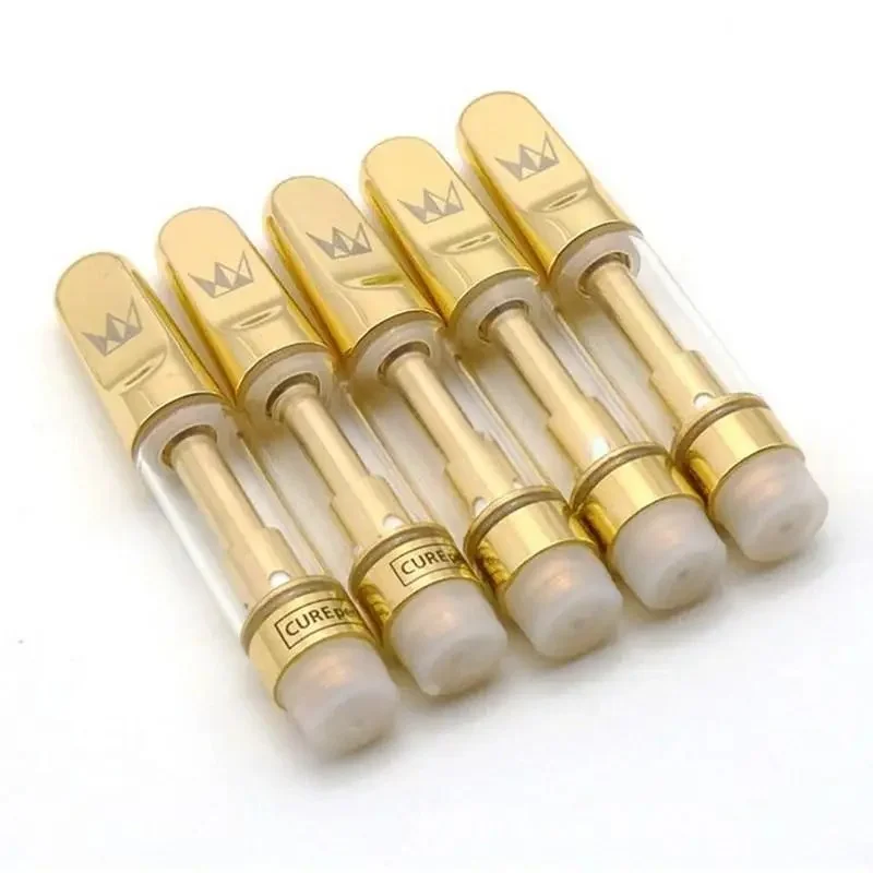 

100pcs Curepen Ceramic Cartridges Carts Atomizers 0.8ml 1.0ml 510 Thread Thick Oil Empty Cartridge E Cigarette Accessories Tank