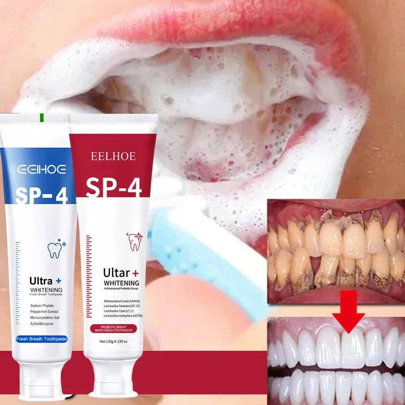 Dentifrice blanchissant pour les dents, dissolvant de plaque SAF, élimination des odeurs de la bouche, mauvaise haleine, propre haleine fraîche,