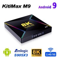 H96 MAX M9 Smart TV Box Amlogic S905X3 Android 9.0 8K 4GB RAM 32GB ROM Dual Wifi Media Player Google Player Youtube Set Top BoX