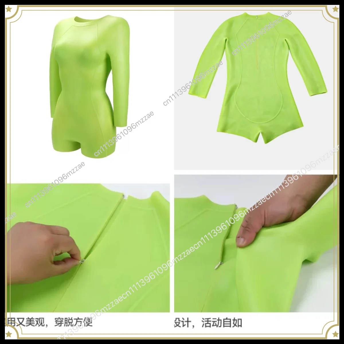 Thickened Warm Wetsuit One-piece Snorkeling Surfing Sports Protective Gear Women's Free Diving Wet
