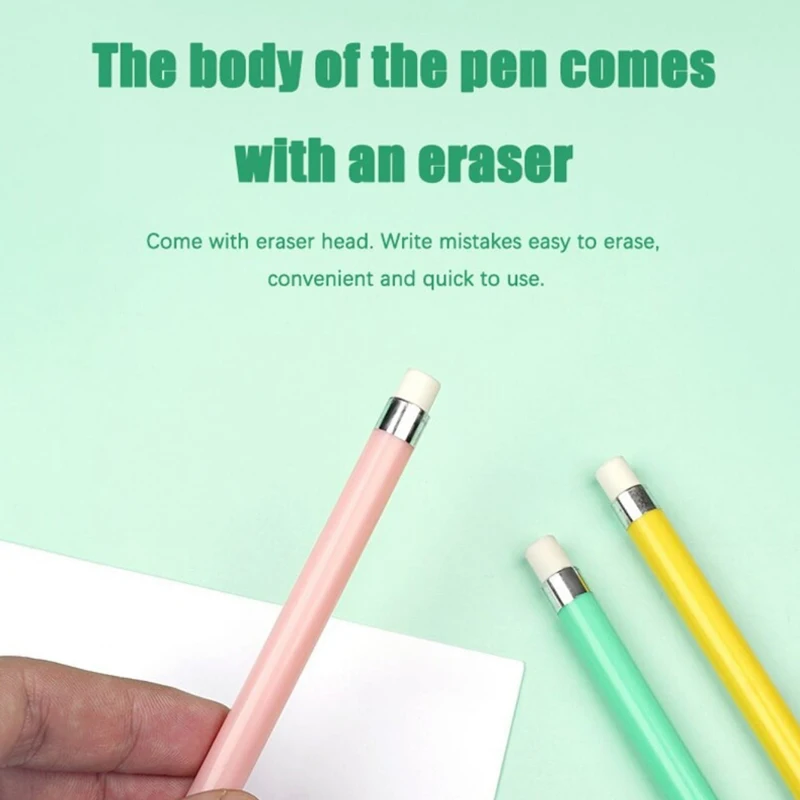 6 Pcs/Set Eternal Pencil Unlimited Writing Pen Art Sketch Writing No Ink Pen Magic Pencils Kawaii HB School Supplies Stationery