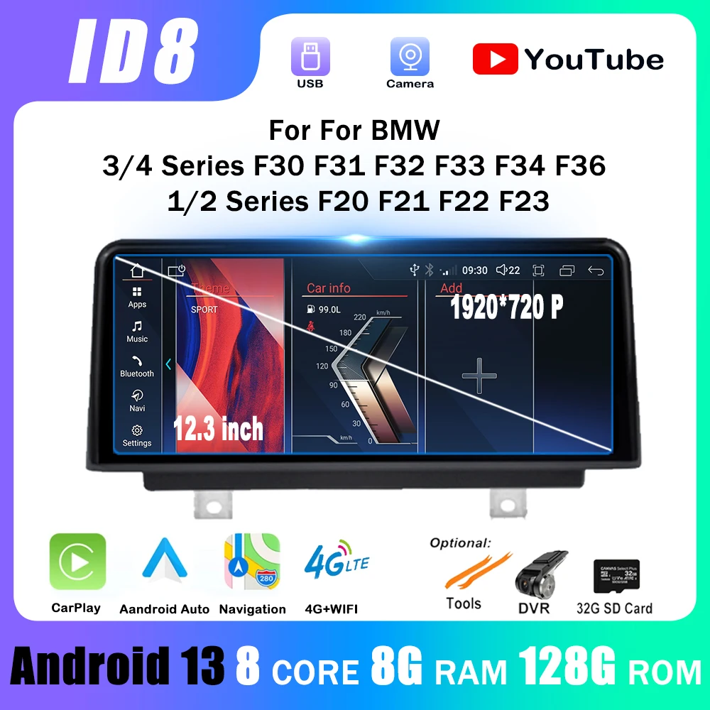 

10.25" Android For BMW F30 F20 F31 F22 F21 F32 F33 F36 NBT Original System Carplay Auto Radio GPS Navigation Multimedia Player