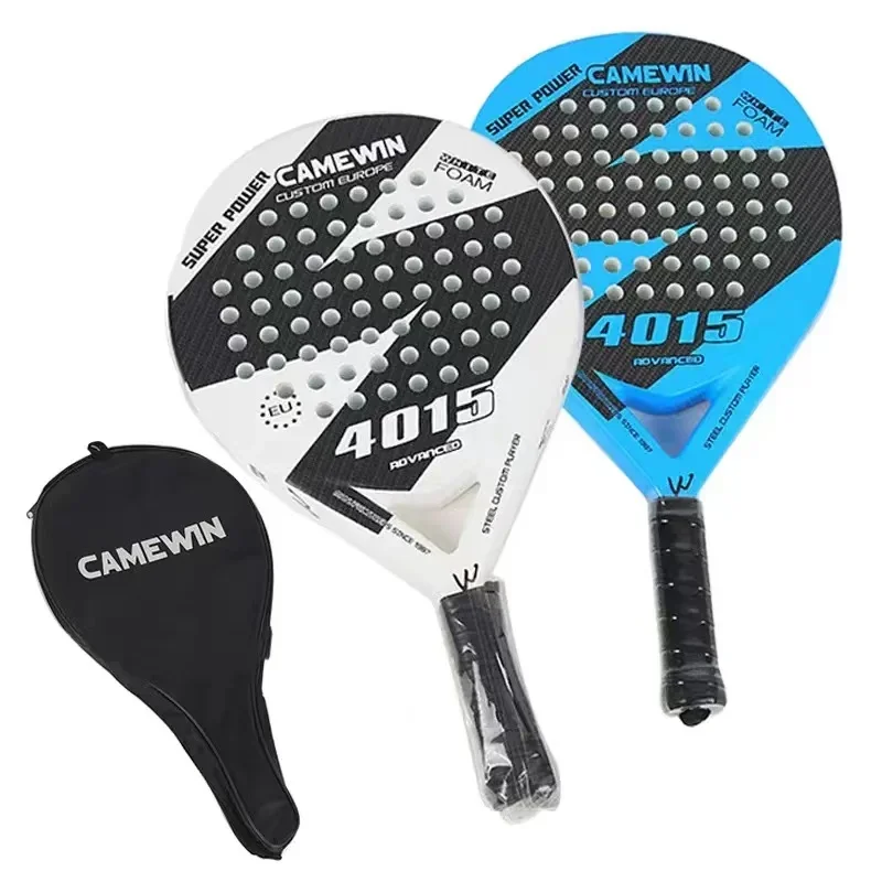 

1pcs High Quality Carbon Glass Fiber Padel Tennis Racket Soft Face Paddle Tennis Racquet with Bag Cover Rackets for Padel