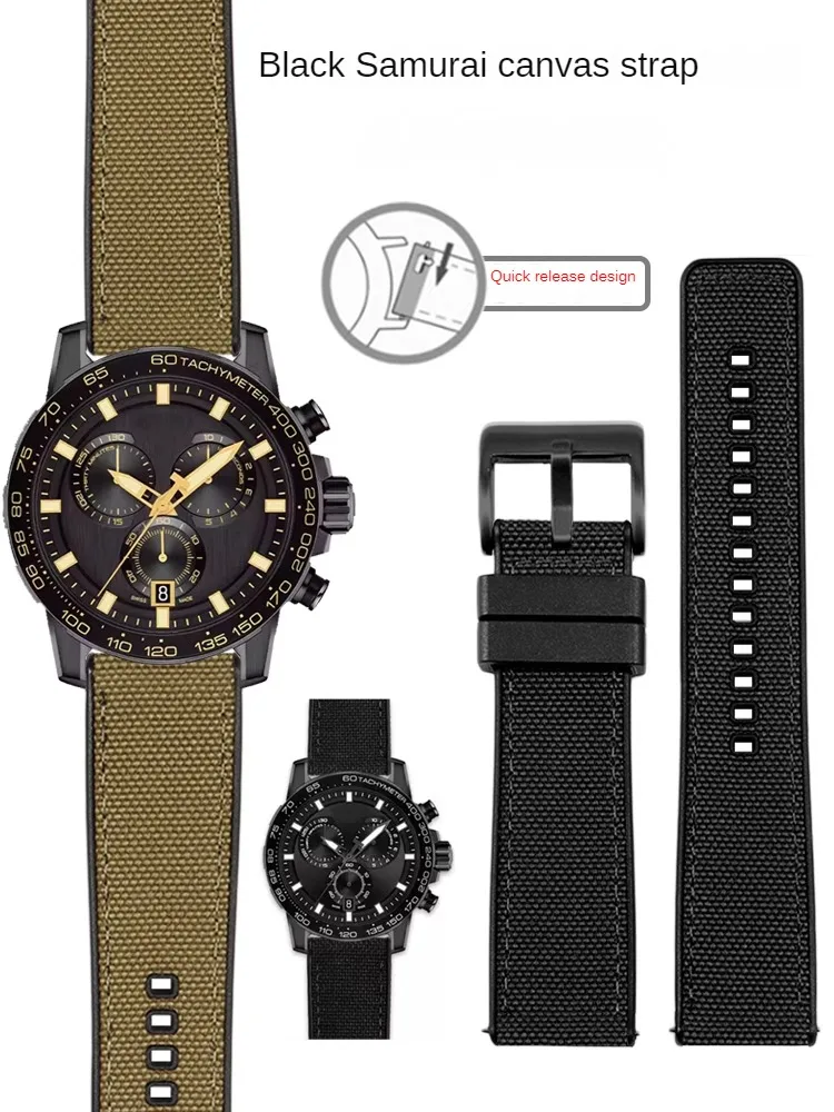 Nylon Rubber Watch com Adaptive T-issot Speed Dare, T-Sport Série Sports, Darth Vader T125617 Canvas Man