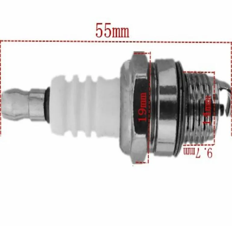 점화 플러그, NGK BPM6A BPMR7A RCJ6Y RCJ7Y WSR5F L7T 트리머, 송풍기 체인 톱 브러시 커터, 가스 스쿠터 포켓 자전거 ATV, 10 개