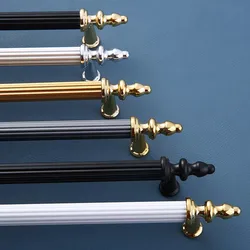New Gold Handle European Simple Cupboard Wardrobe Door Handle Solid Round Drawer Furniture Hardware Handle Cabinet Handles Knobs