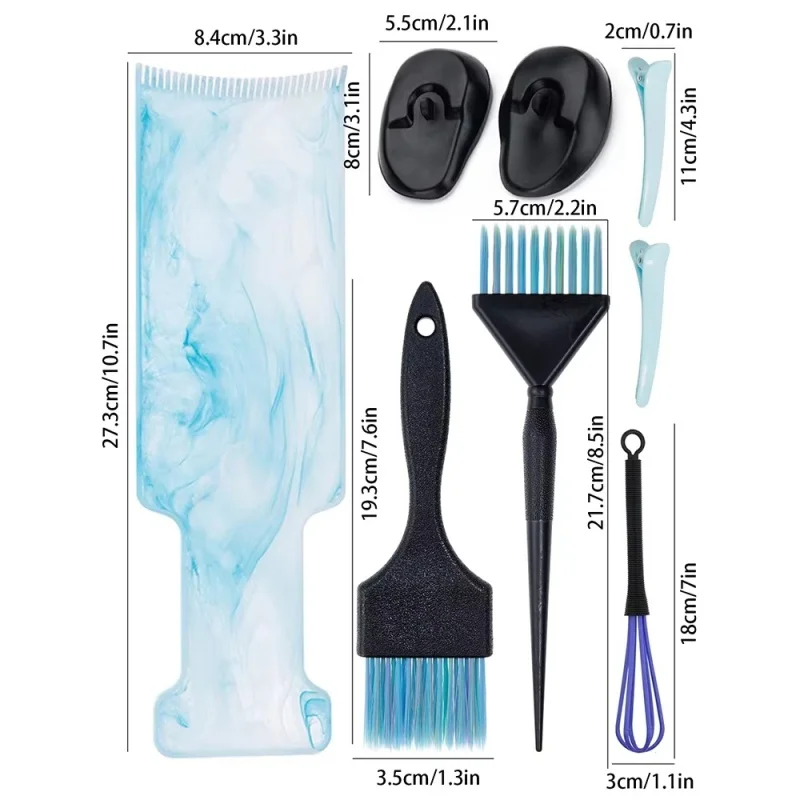 8Pcs Professional Hair Highlighting Tools Set