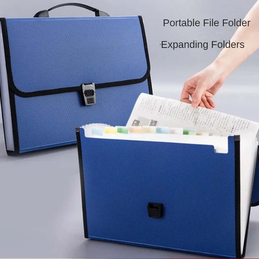 A4 Large Capacity Expanding Folder 13 Layers Folder Multi-Functional Storage Portfolio File Office Exam Paper Organizer