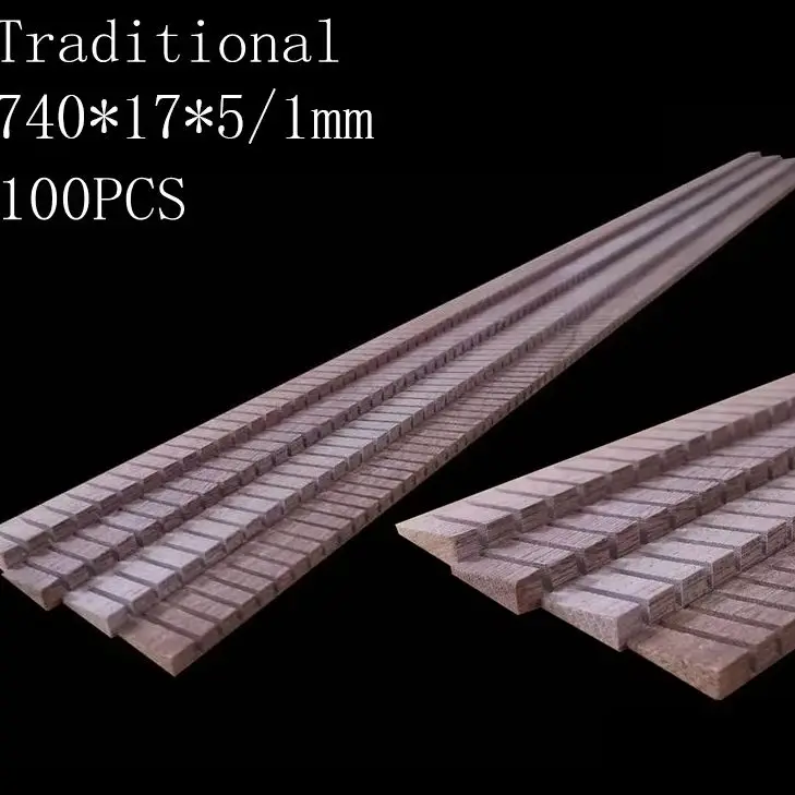 100PCS 740mm Kerfed Guitar Linings Guitar Binding Strip Inside Inlay Lining Guitar Edge Trim Project