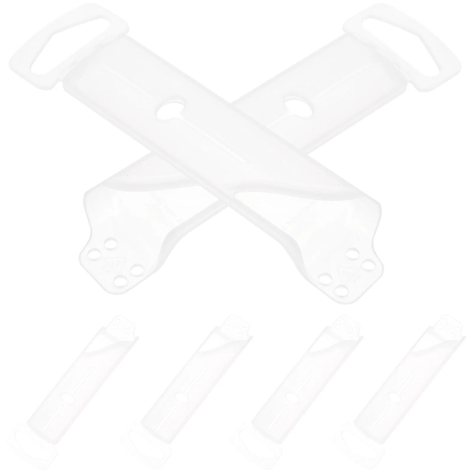 6 قطعة من واقيات قطع البلاستيك، شفرات جودة، واقيات درج أكثر أمانًا، مظهر بسيط، مادة عالية الجودة