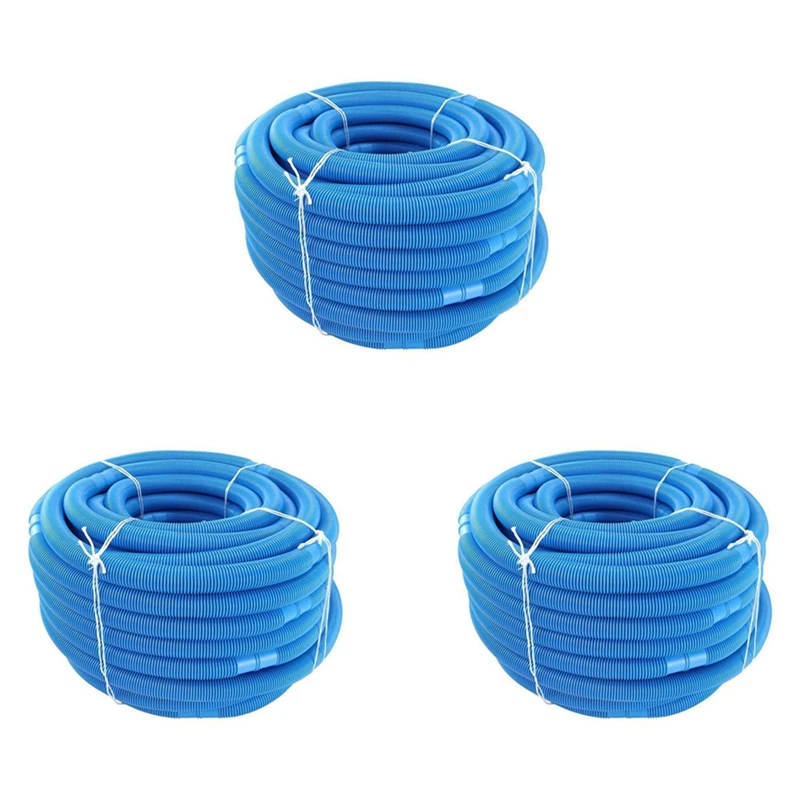 

3Pcs 6.3M Swimming Pool Vacuum Cleaner Hose Suction Swimming Replacement Pipe Pool Cleaner Tool Swimming Pool Cleaning