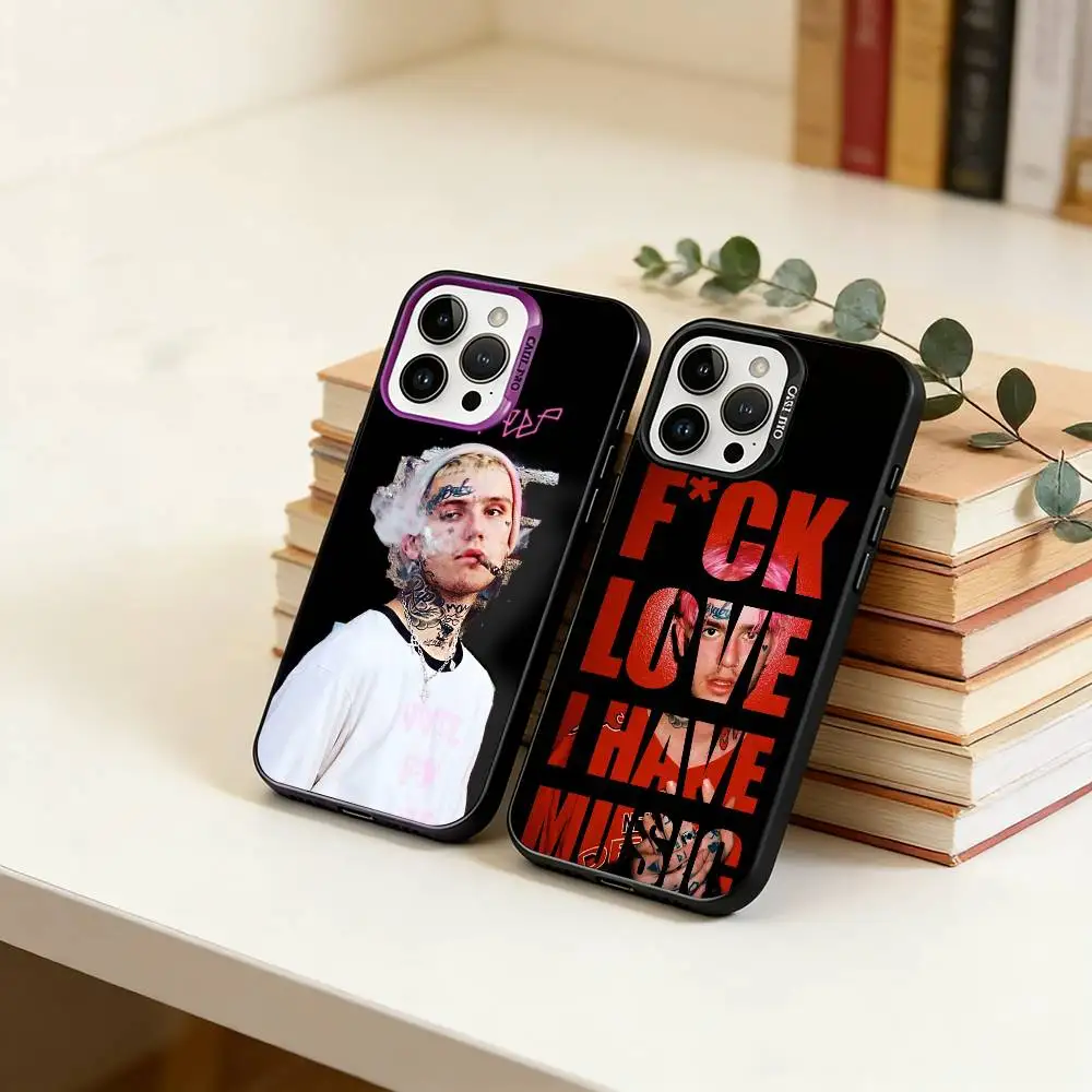 

Emo Rap-Lil Peep Phone Case For iPhone 17,16,15,14,13,12,11 Plus,Pro Max,XS,Colorful Silver Phone case Funda Cover