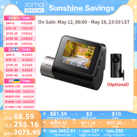 Global Version New 70mai Dash Cam A510 1944P 3K Image HDR GPS ADAS 140FOV 24H Parking 70mai 4G Car DVR A510 Support Rear Cam