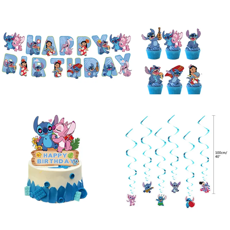 10PCS 12Inch Disney Lilo and Stitch Latex Balloon Set Globo Boy Girl's Birthday Party Baby Shower Party Decorations Kid Toys